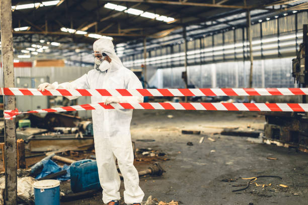Professional Crime Scene Cleanup technician working in Saratoga, IN